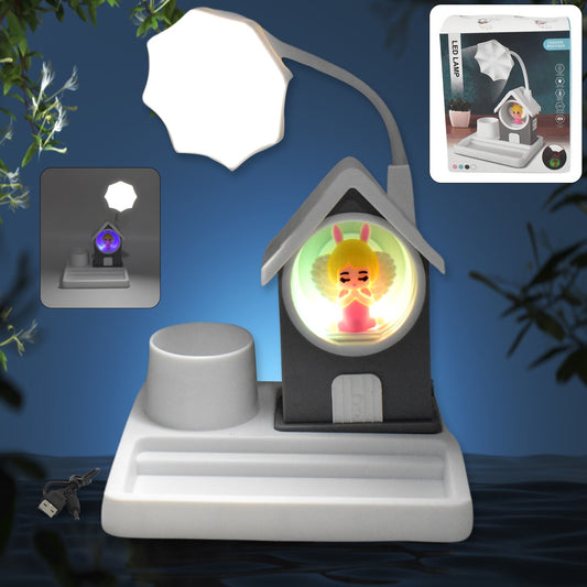 Smiling Sun LED Desk Lamp with Sturdy Base