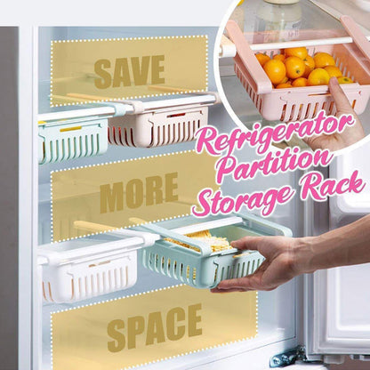 Expandable Adjustable Multipurpose Fridge Storage Basket (1 Pc)