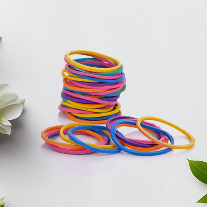 Strong & Reusable Rubber Bands: Multicolor for Office, Home & School