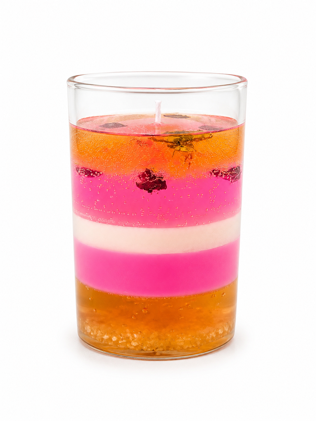 Long Glass Jar Scented Designed Candles with Lid (Strawberry And Vanilla Fragrance)