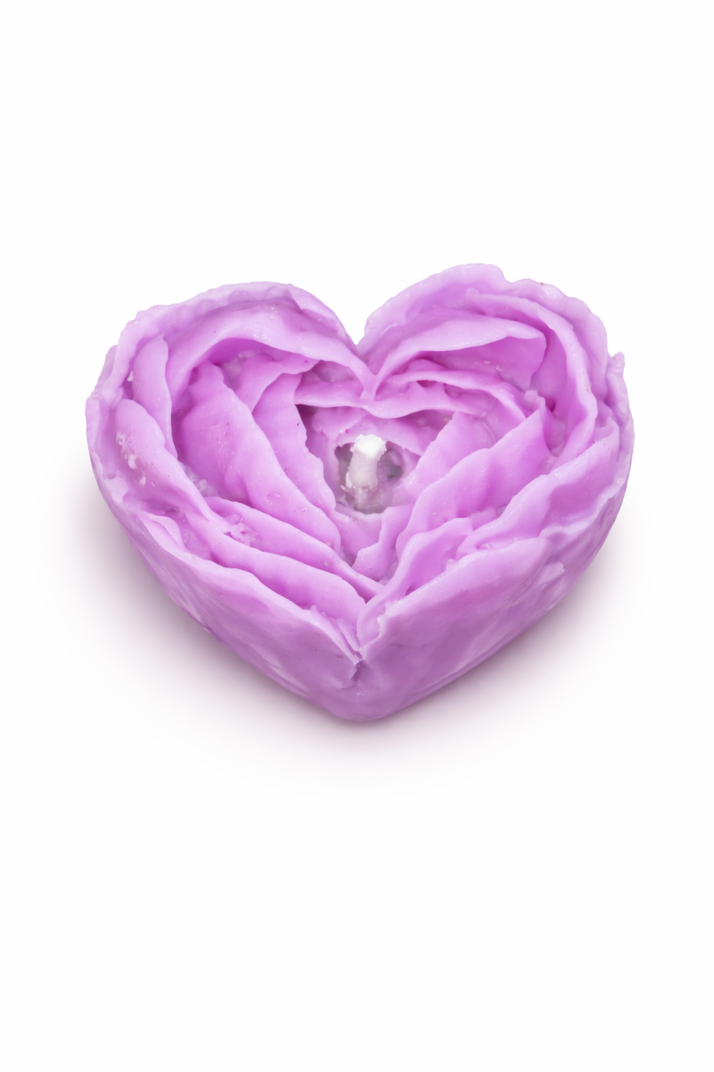 Heart-shaped Rose Scented Candles (approx-45gm)(purple)
