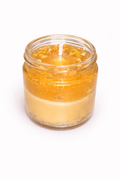 Medium Glass Jar Scented Candles with Transparent wax (approx-85gm)(orange, transparent)